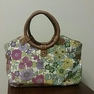 Relic purse pink and purple flowers